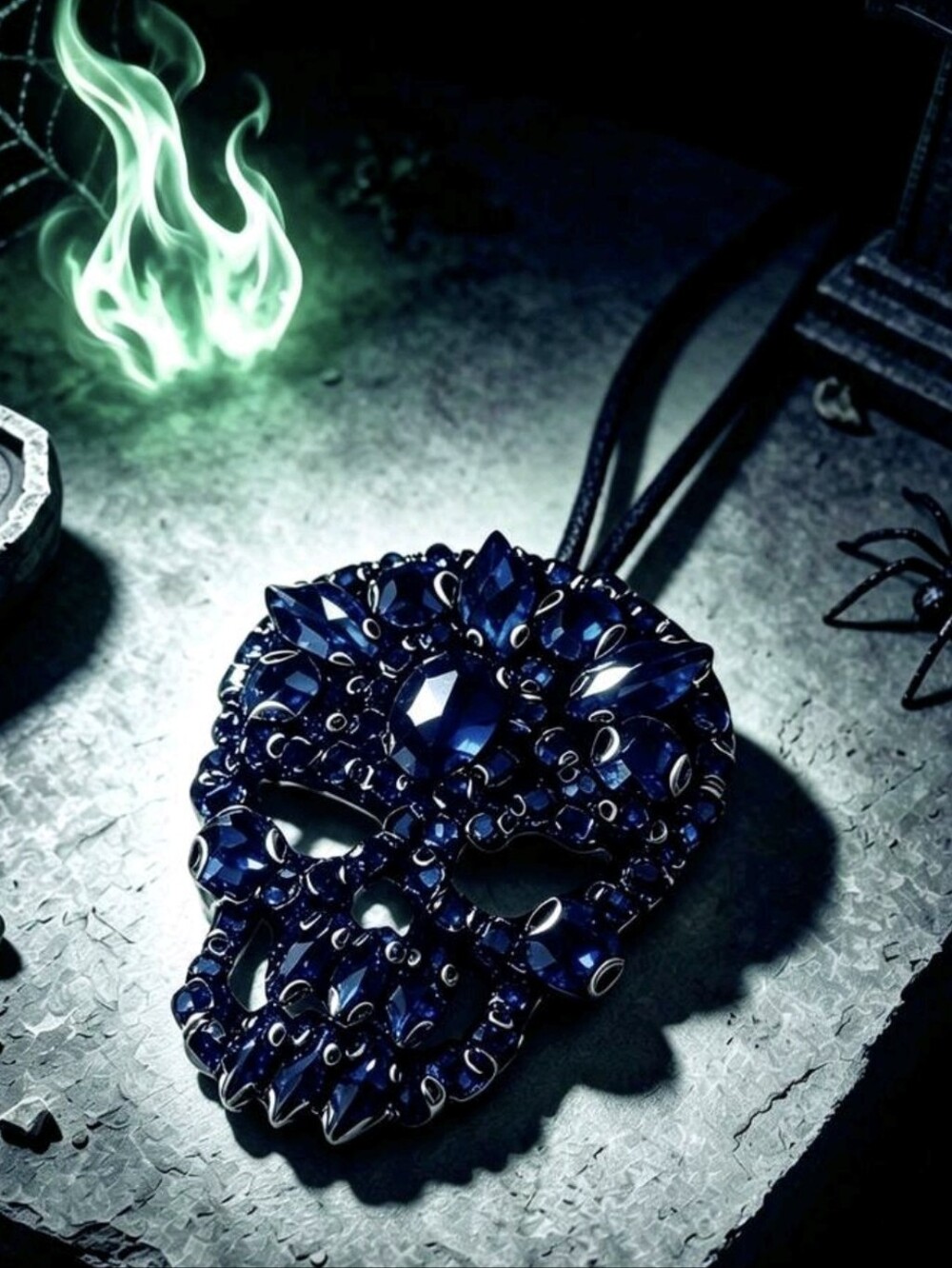 Skull Halloween Bag Charm/ Keychain NEW